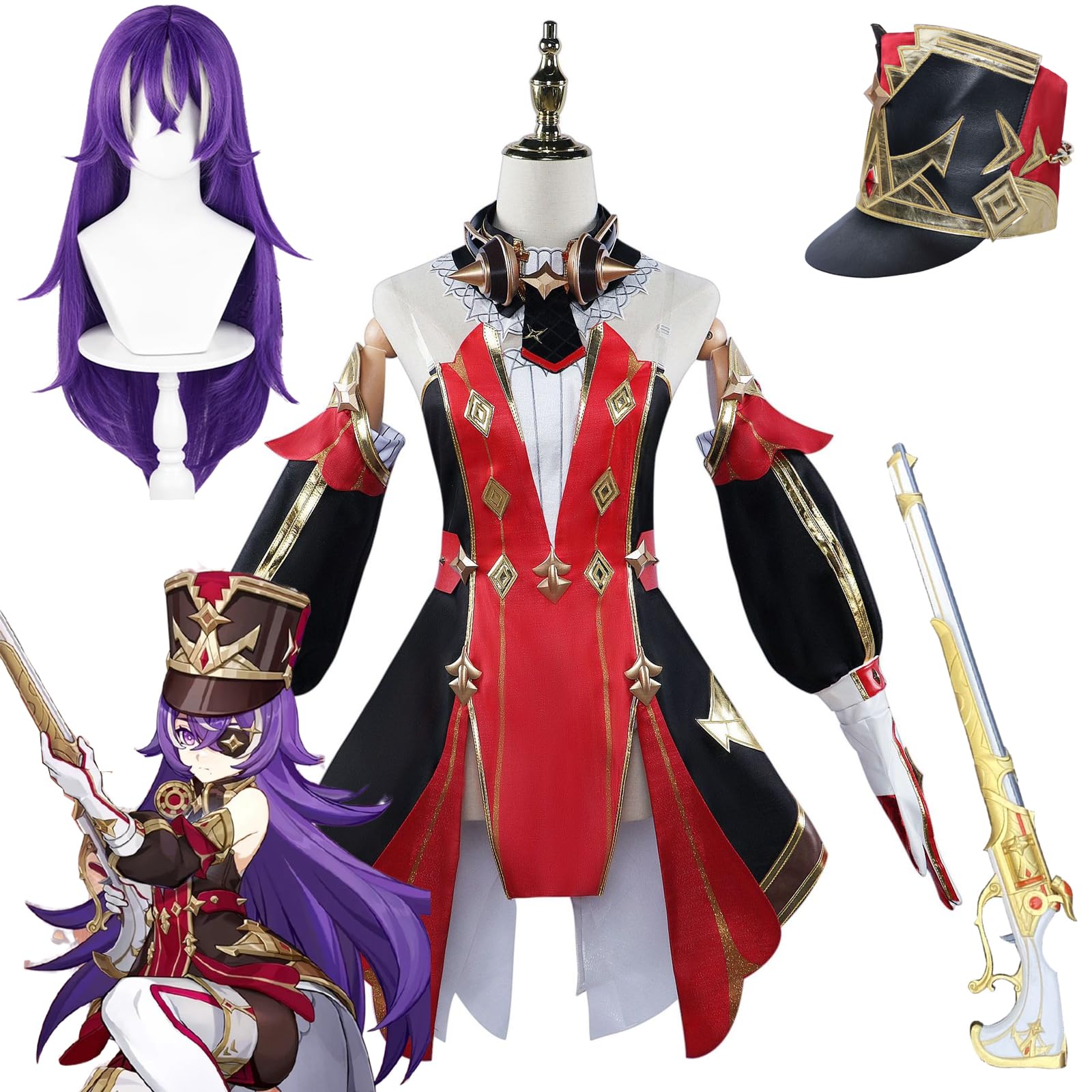 原神 シュヴルーズ コスプレ 衣装 M ウィッグ 武器 送料無料◇原神 コスプレ シュヴルーズ 衣装 ※ウィッグ 靴 武器